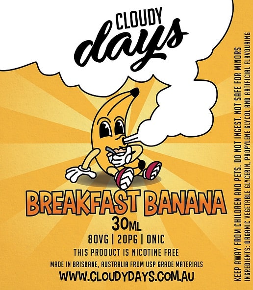 cloudy days breakfast banana
