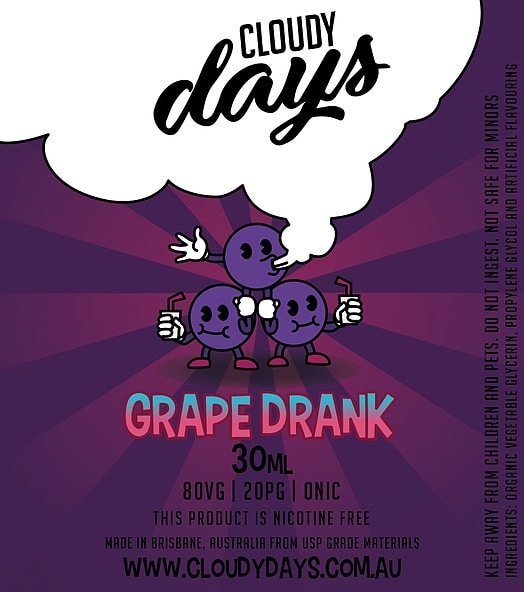 cloudy days grape drank