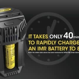 Nitecore V2 6A 2 Bay Speedy In Car Battery Charger Australia AVS
