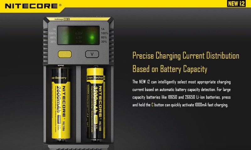 Nitecore Intellicharger New i2 Dual-Slot Battery Charger Australia AVS