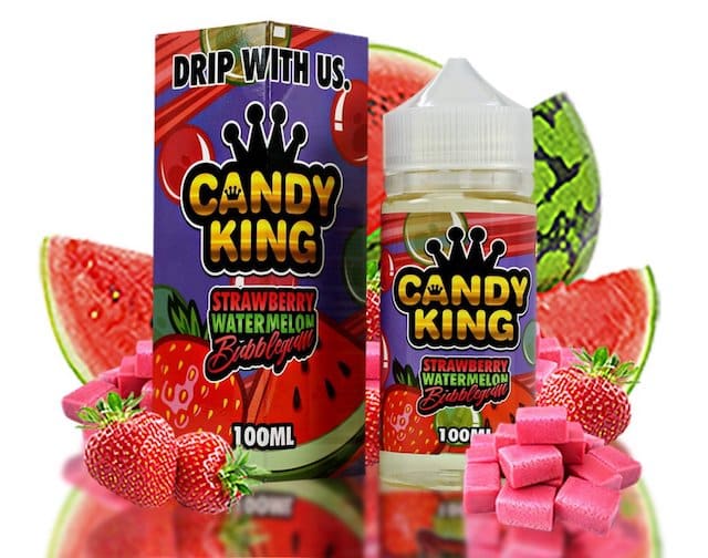 Candy King Strawberry Watermelon Bubblegum 100ml Ejuice Australia AVS