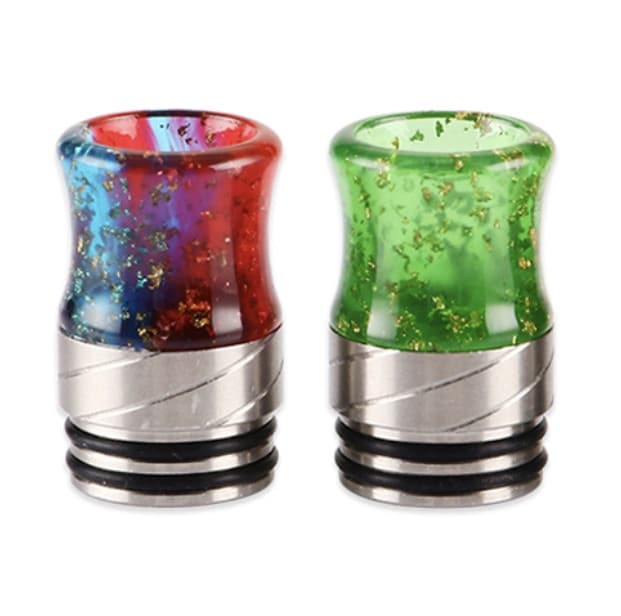 Sequins SS & Resin Curve 810 Drip Tip