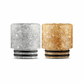 810 Drip Tip Mouth Piece Silver Gold Fleck
