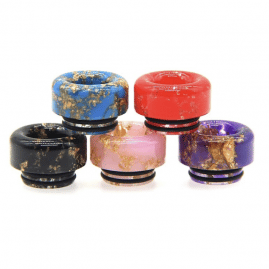 Gold Fleck Resin 810 Wide Bore Drip Tip