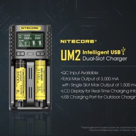Nitecore UM2 Dual Battery Charger